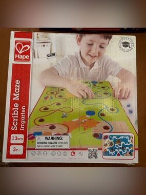 Hape Wooden Marble Board Maze Game